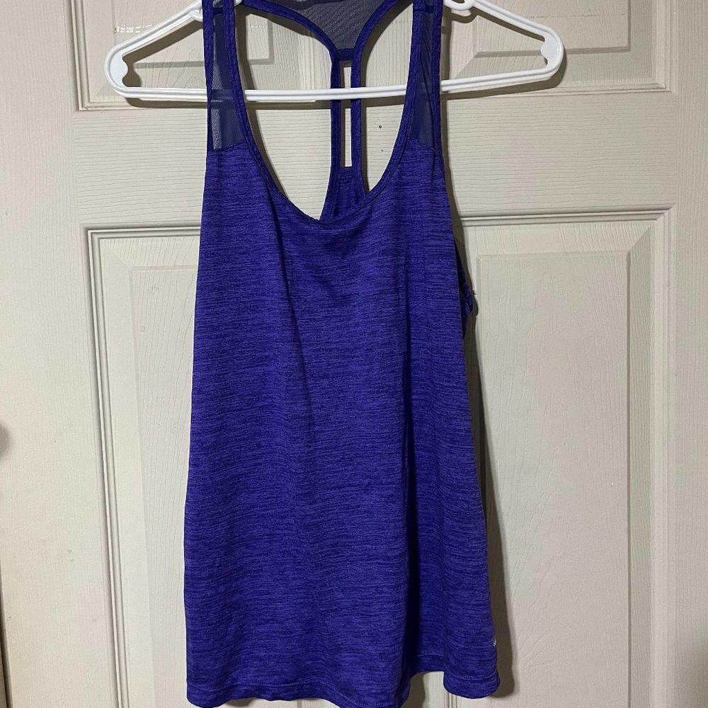 Layer 8 Top Womens Small Purple Qwick Dry Tank Top, BONUS: free matching bra!